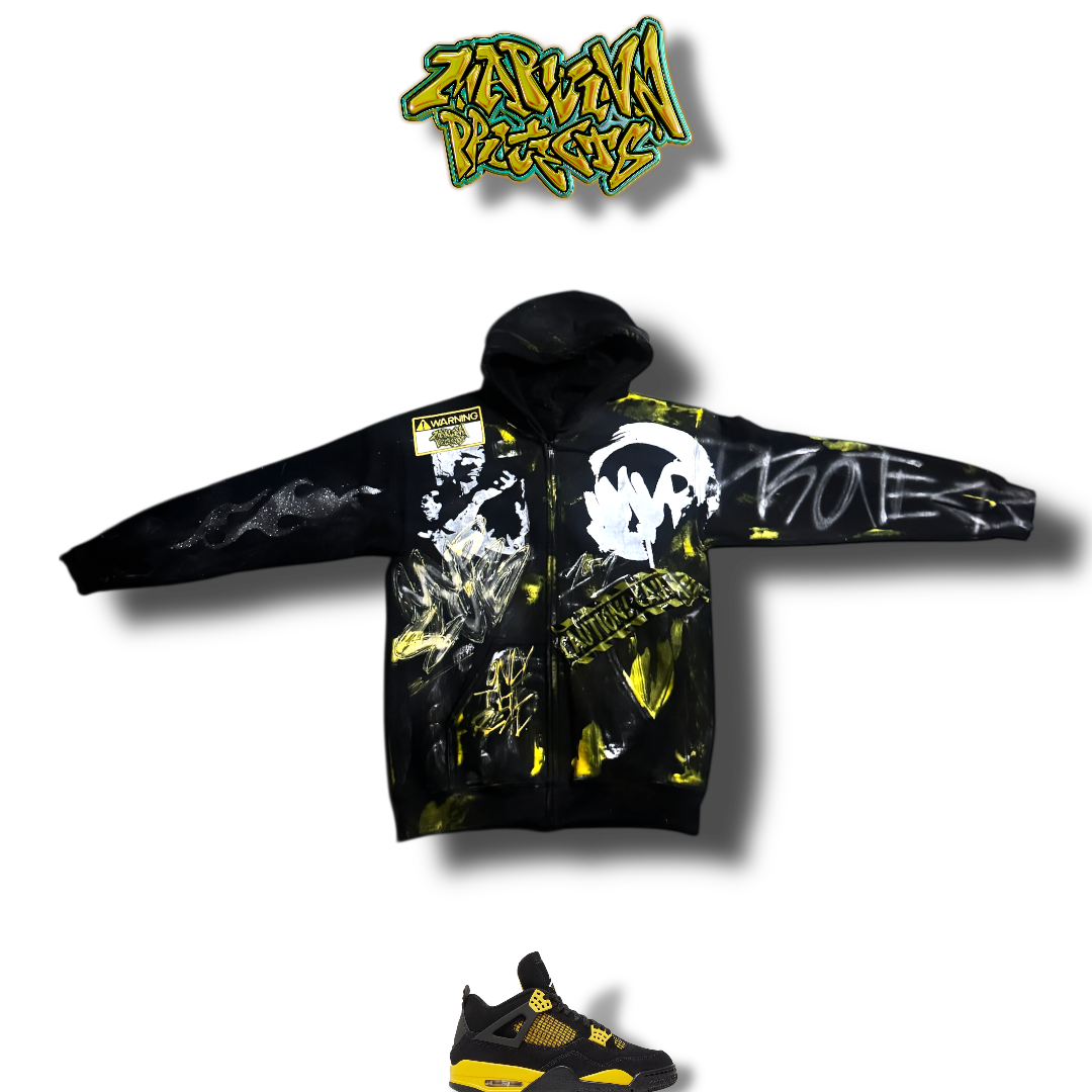 “STING LIKE A BEE” ZIP UP