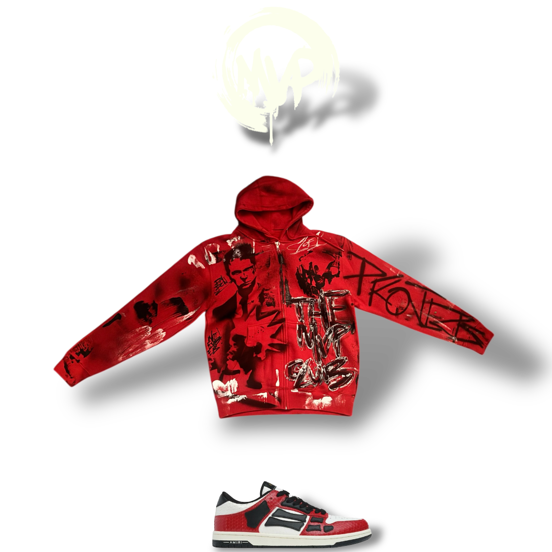"MEANIE" ZIP UP HOODIE